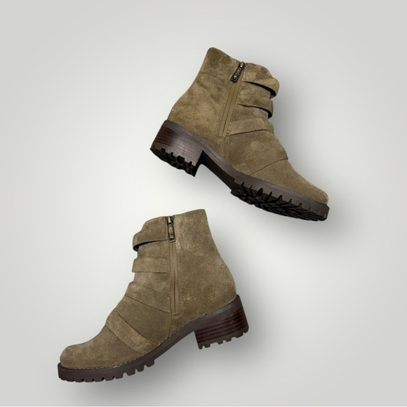 BLONDO Verity Waterproof Boot Suede Olive Green Size 8.5 M B7307 DD332 - Picture 6 of 13